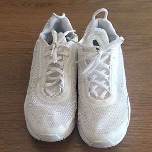 Nike White Mesh Athletic Shoes